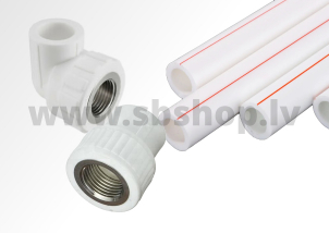 White PP-R pipes and fittings